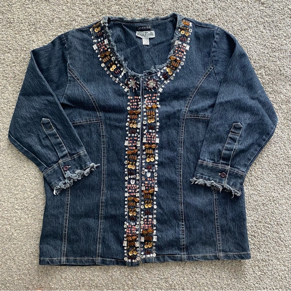 Erica Brooke Collection Women’s Dark Wash Denim Jacket